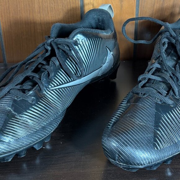 Nike Vapor Strike 5 TD Football Cleats Low Top Black/Silver Men's Sz 13 - Picture 5 of 11